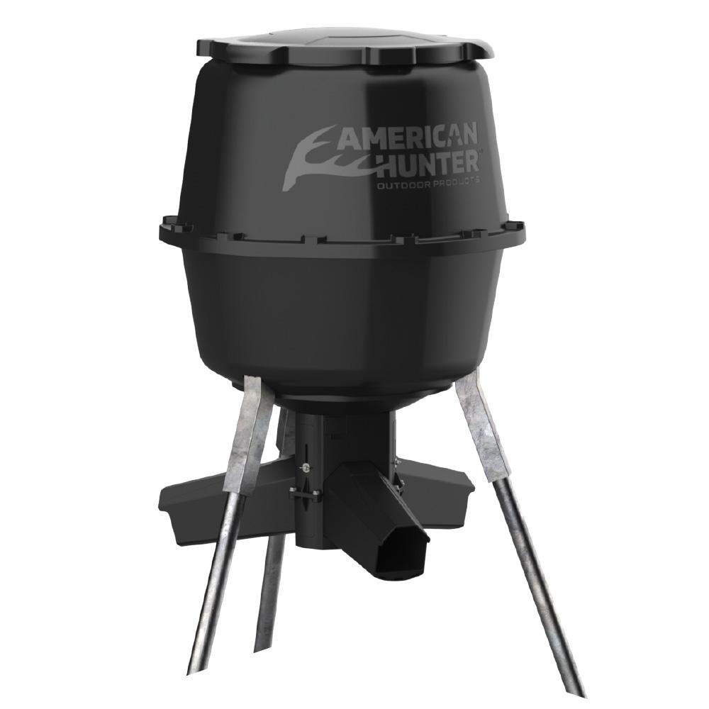 American Hunter AH225GRAV Gravity Feeder 30 Gal Black w/Nesting Hopper - GSM Outdoors