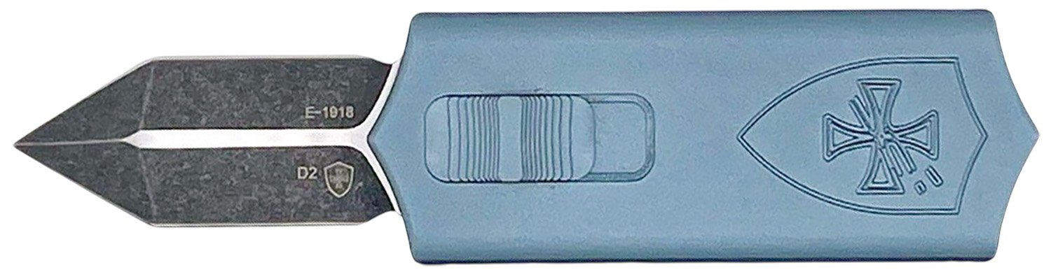 Buy Templar Knife SMCAGB121 Sentinel Money Clip 1.88" OTF Dagger Plain Black Oxide Stonewashed Powder Coated D2 Steel Blade, 3.41" Blue Anodized Aluminum Handle online