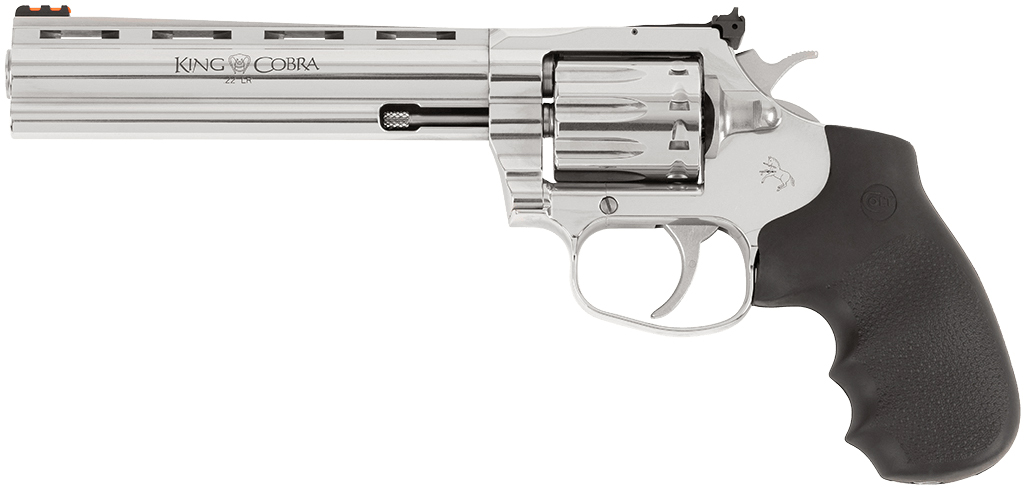 Colt ZKCOBRA22SP6RFO King Cobra Target 22LR 6" SS 10rd Fiber Optic Sights