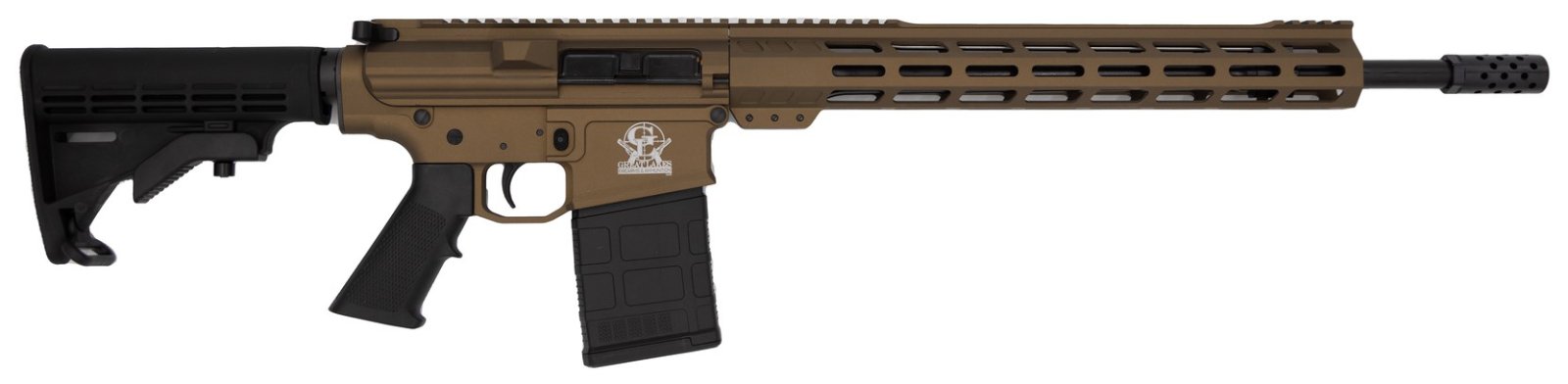 GLFA AR10 RIFLE .308 WIN. 18" NITRIDE BBL 10-SHOT BRONZE - Great Lakes Firearms - .308 WIN