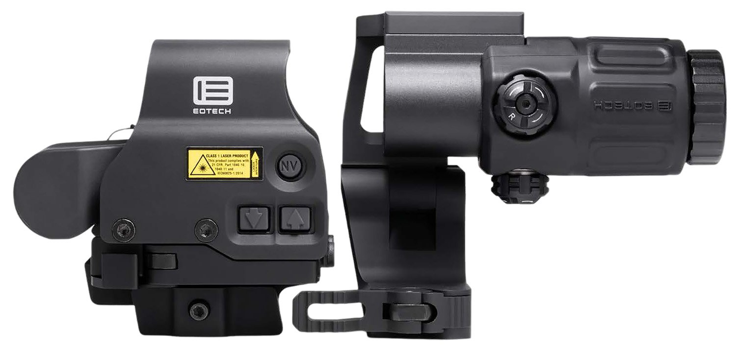 EO Tech HHS STC EXPS3-0 G33 Magnifier 1x/3x Red Dot Optics Combo Black