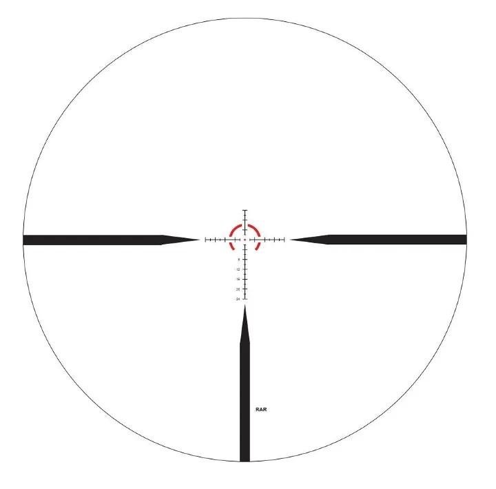 ZeroTech Vengeance LPVO Rifle Scope 1-8x24mm 30mm SFP RAR MOA Black