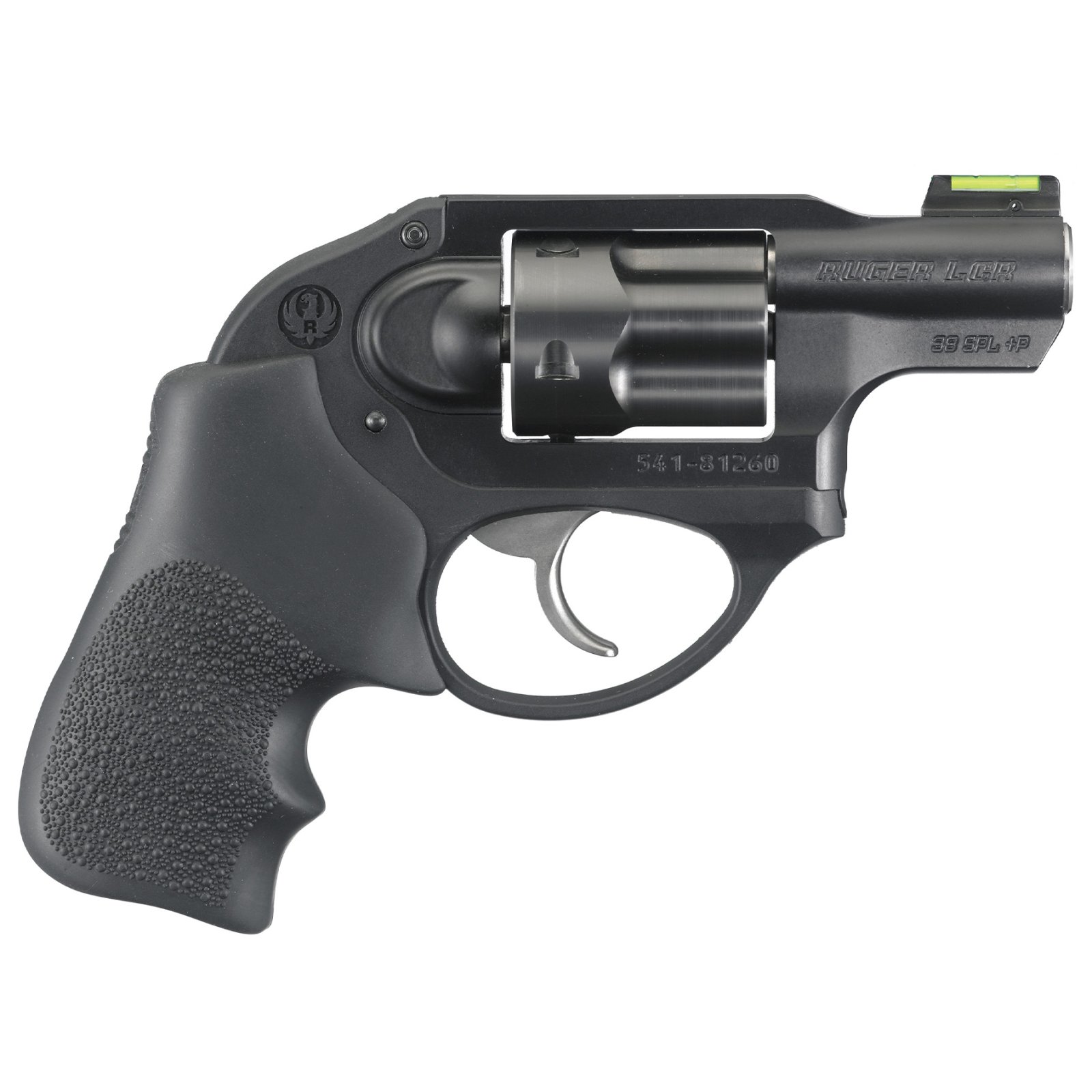 Ruger LCR Revolver 38 Spl(+P) 5rd Capacity 1.87 Matte Black Frame Hogue Grip Front Optic CA Compliant - Ruger - .38 SPECIAL