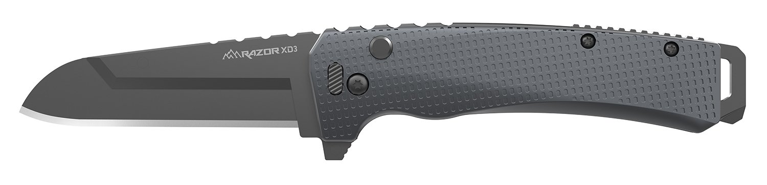 Buy Outdoor Edge XDS330A-C Razor XD3 3.0" Heavy Charcoal Knife online