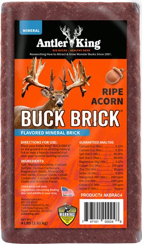 Antler King Ripe Acorn Buck Brick Mineral Block 4 lb