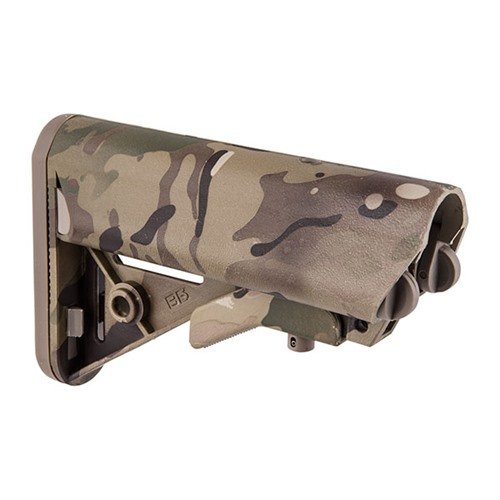 B5 Systems SOP-1078 AR-15 Enhanced SOPMOD Stock Collapsible Multi-Cam