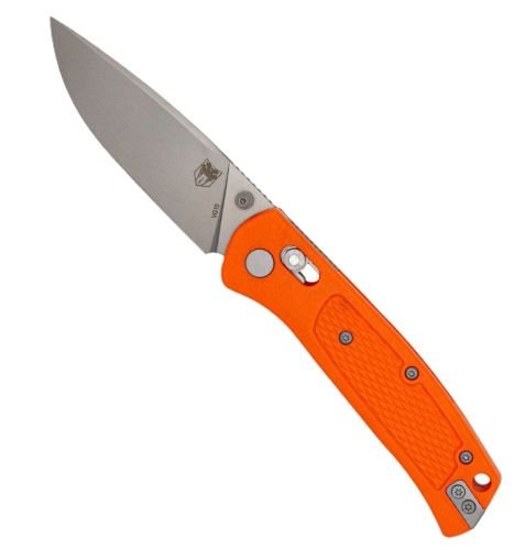 COBRATEC EDC SCOUT BAR LOCK 3.12" ORANGE STAINLESS - CobraTec Knives