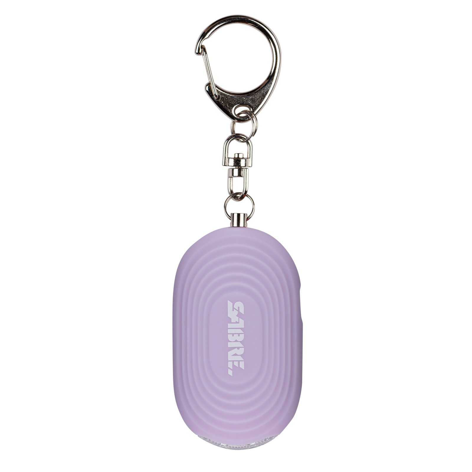 Sabre 2-in-1 Alarm 130db 20 Lumen LED Light Snap Hook Lavendar - Sabre