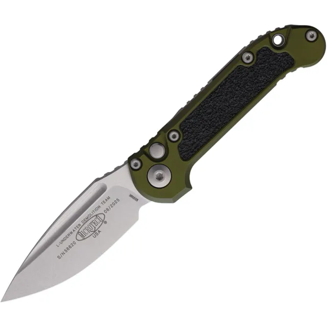 Microtech LUDT G3 Gen III 3.5 In SE Stonewash OD Green ALU HNDL