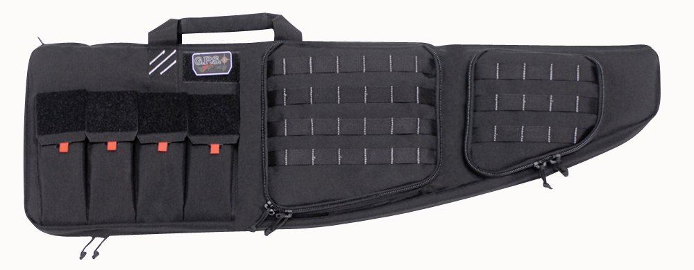 G Outdoors GPS-T42ARB Tactical AR Rifle Case 42" Black with Handgun Case