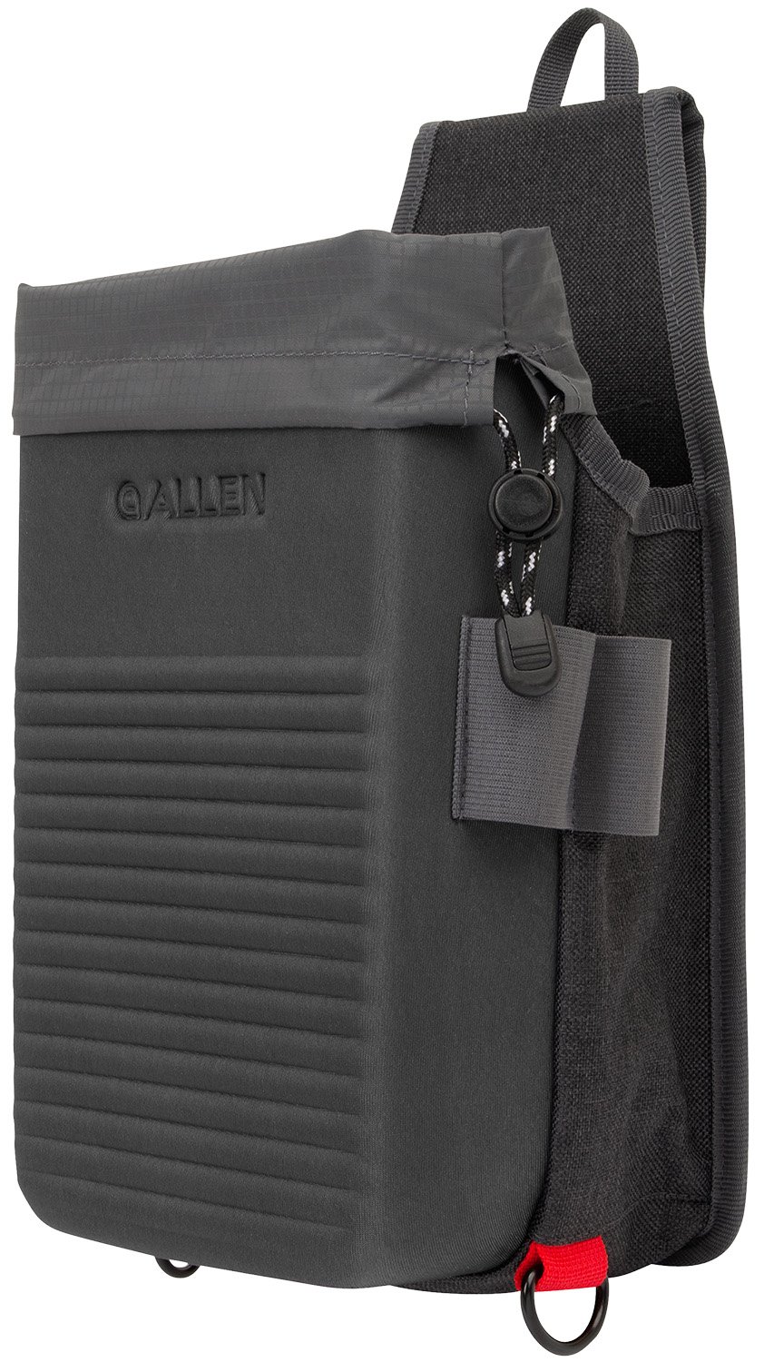 Allen COMPETITOR DOUBLE SHELL BAG GRY 8334 - Durable Molded EVA - Holds 2 Boxes of 12 Gauge Shells - Removable Hull Bag - Elastic Loops for Choke Tube Storage - Adjustable Belt - Accessory Storage - Allen Company - GRAY
