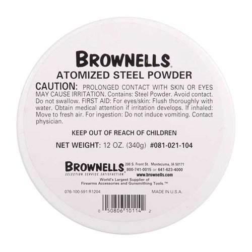 Brownells FGA01104 Atomized Steel Powder 12oz Parkerizing Supplies - Brownells
