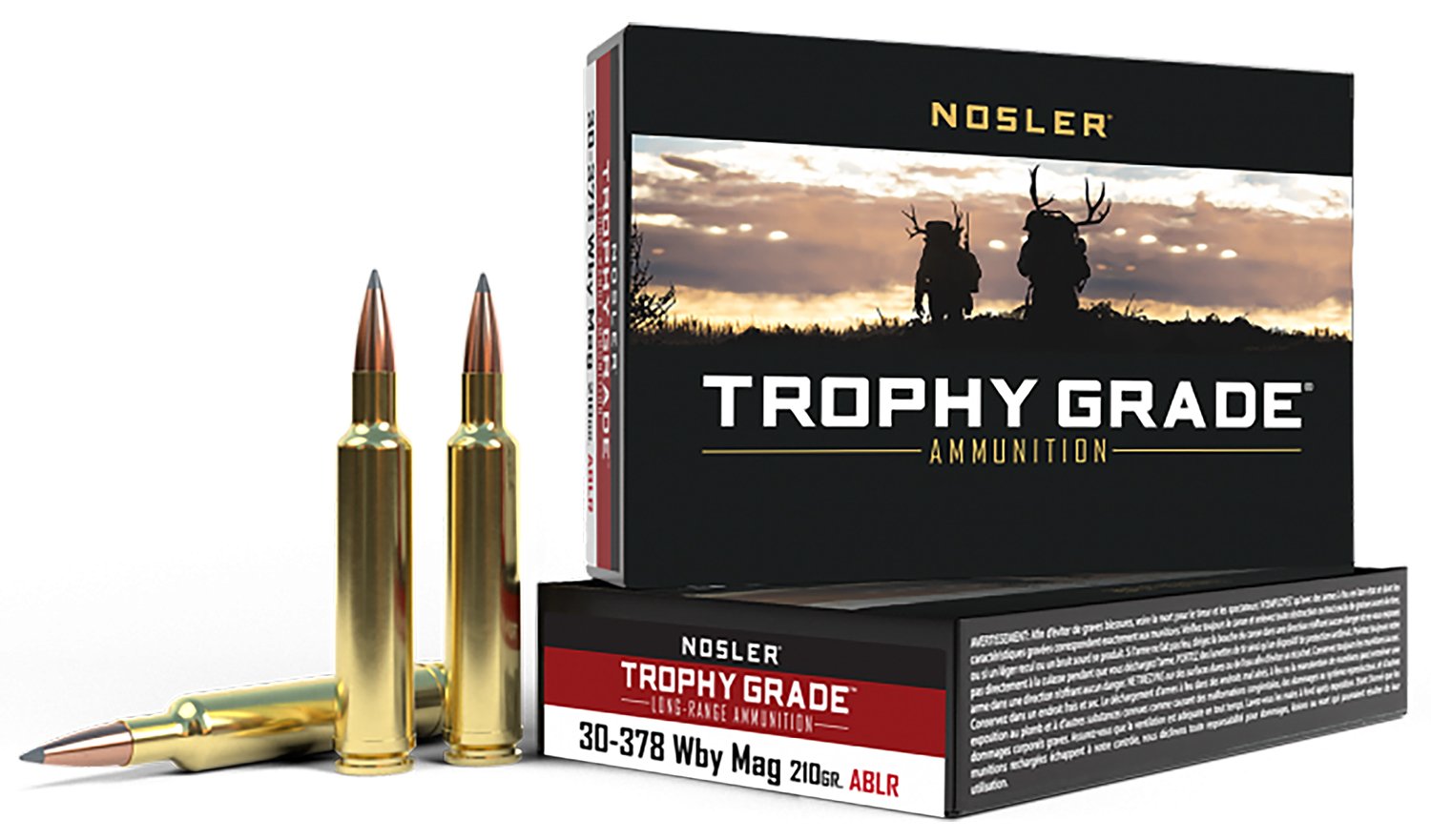 Nosler Trophy Grade Long Range 30-378 Weatherby Magnum 210 gr 20 Rounds