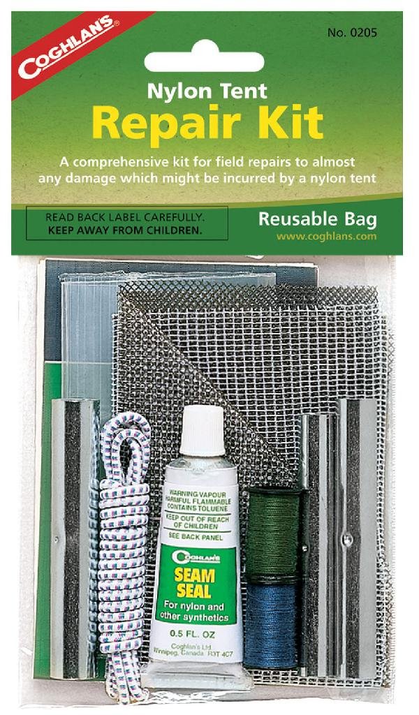 COGHLAN'S 0205 Nylon Tent Repair Kit - Adhesive Patches & Seam Seal