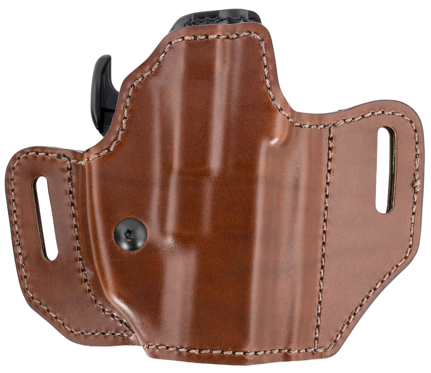 Bianchi 32831 Allusion Assent Pro-Fit OWB Size 13b Tan Leather Belt Slide for FN FNS/Ruger Security-9/Glock 1919X/23/45 4" Barrel Pistol - Bianchi - TAN