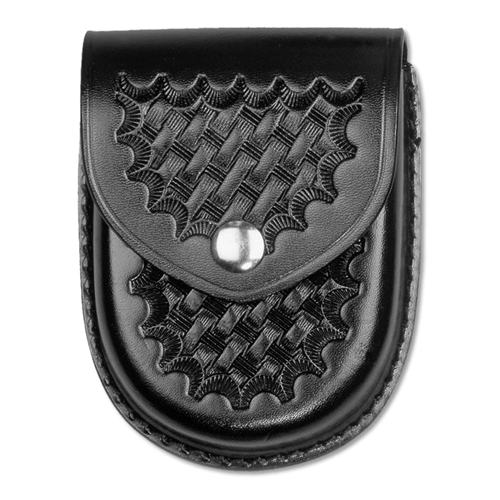 Buy Basketweave Leather Round Bottom Closed Single Cuff Case online