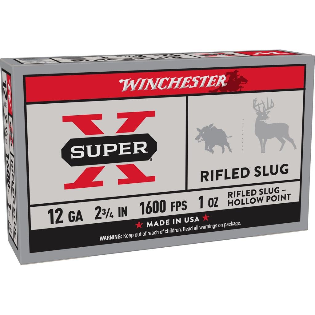 Winchester X12RS15 12 Gauge 2.75 in 1 oz Rifled Hollow Point 5/box - Winchester - RIFLED LEAD