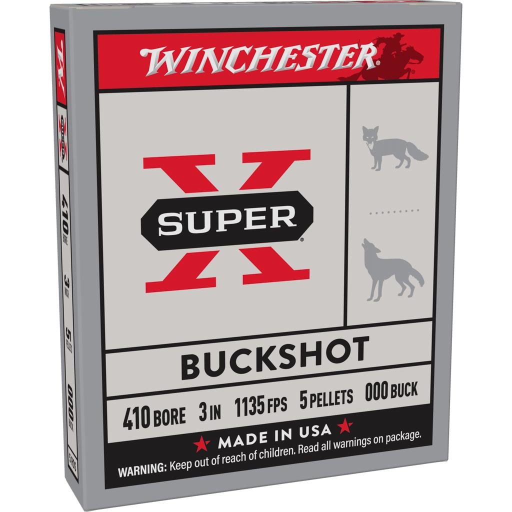 Winchester XB413 410 Gauge 3 in 000 Buck 5 Pellets 1135 fps - Winchester - .410 Bore