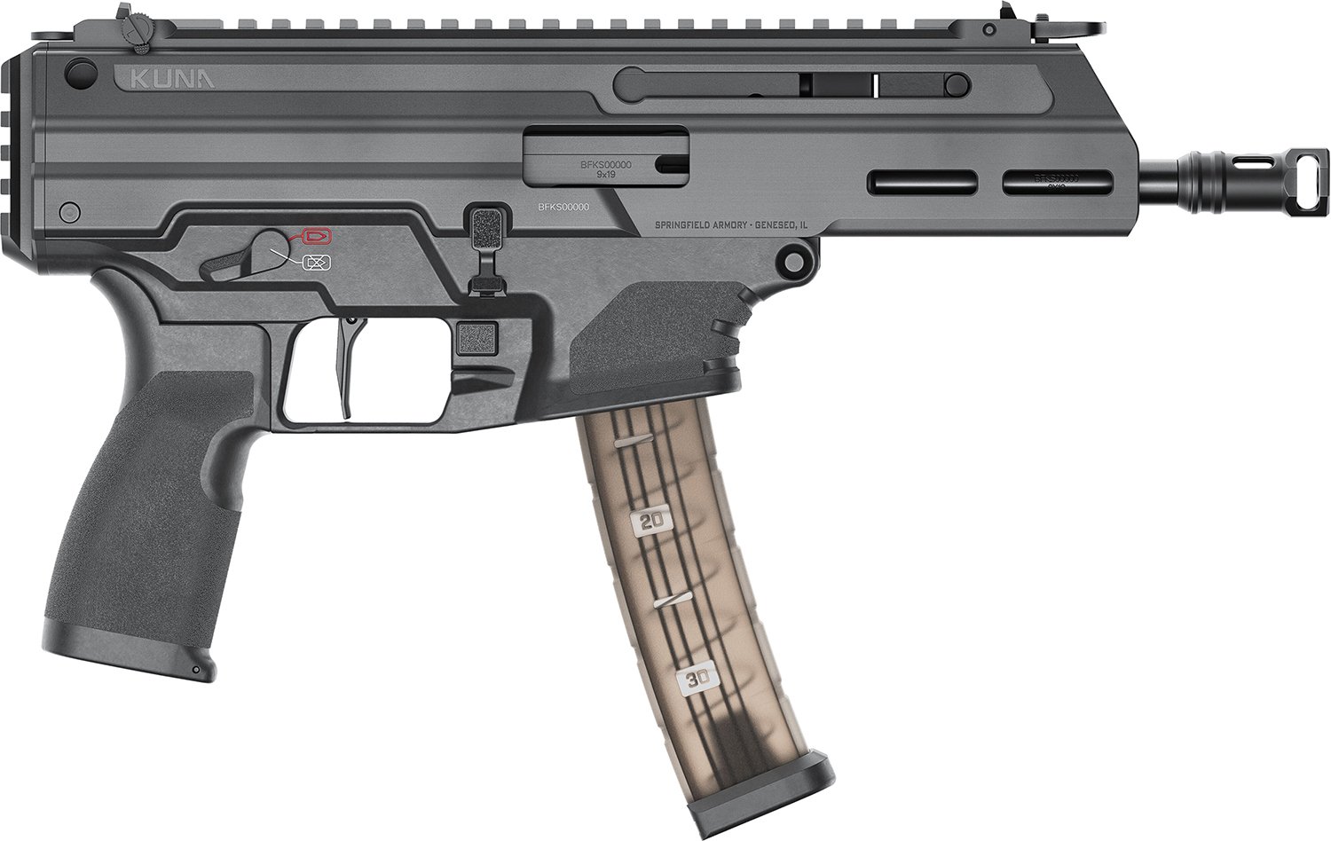 Springfield Kuna Low Capacity Pistol 9mm Luger 10rd Magazine(2) 6 Barrel