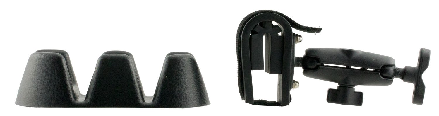 Rugged Gear 15502 Black Metal Swing Arm Holder for 1" Bars