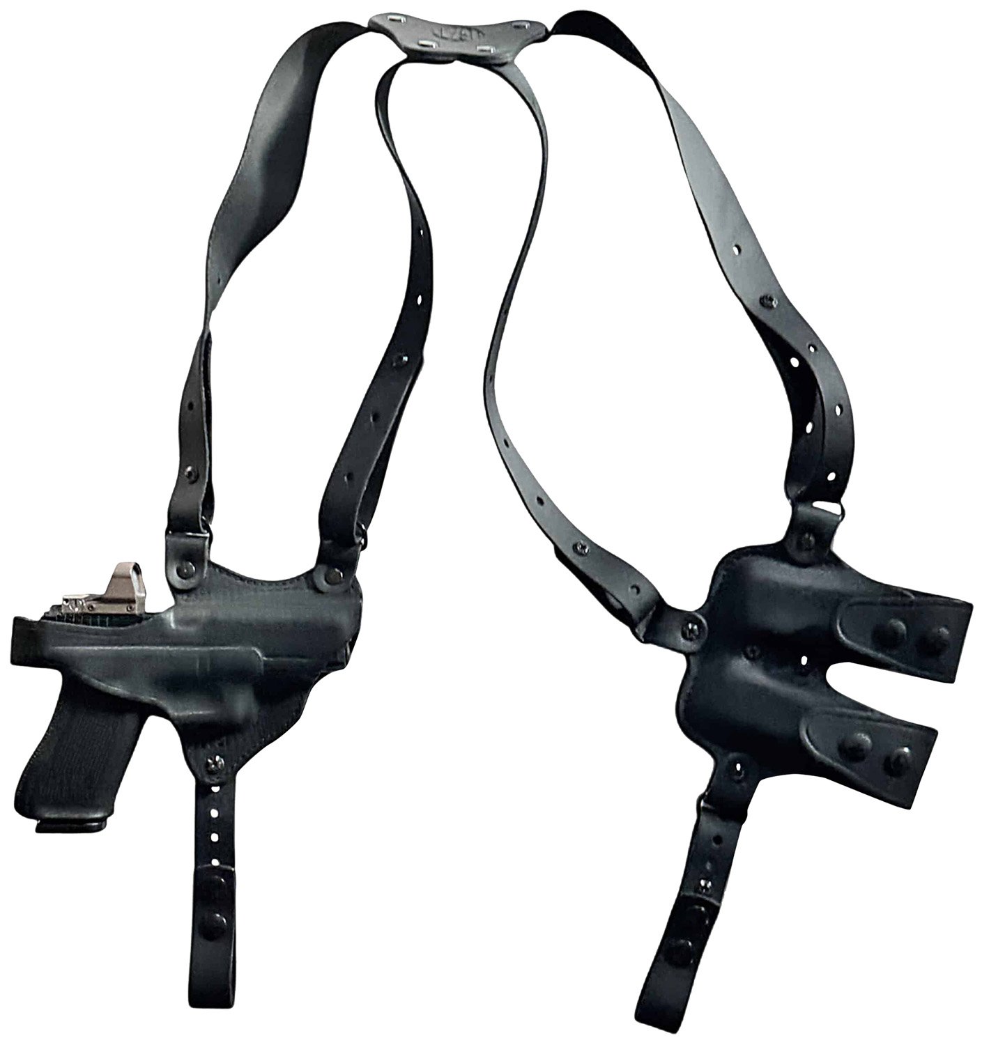 1791 Gunleather NSS1SBLHR Optic Ready Shoulder Horizontal Black Fits... - 1791 Gunleather