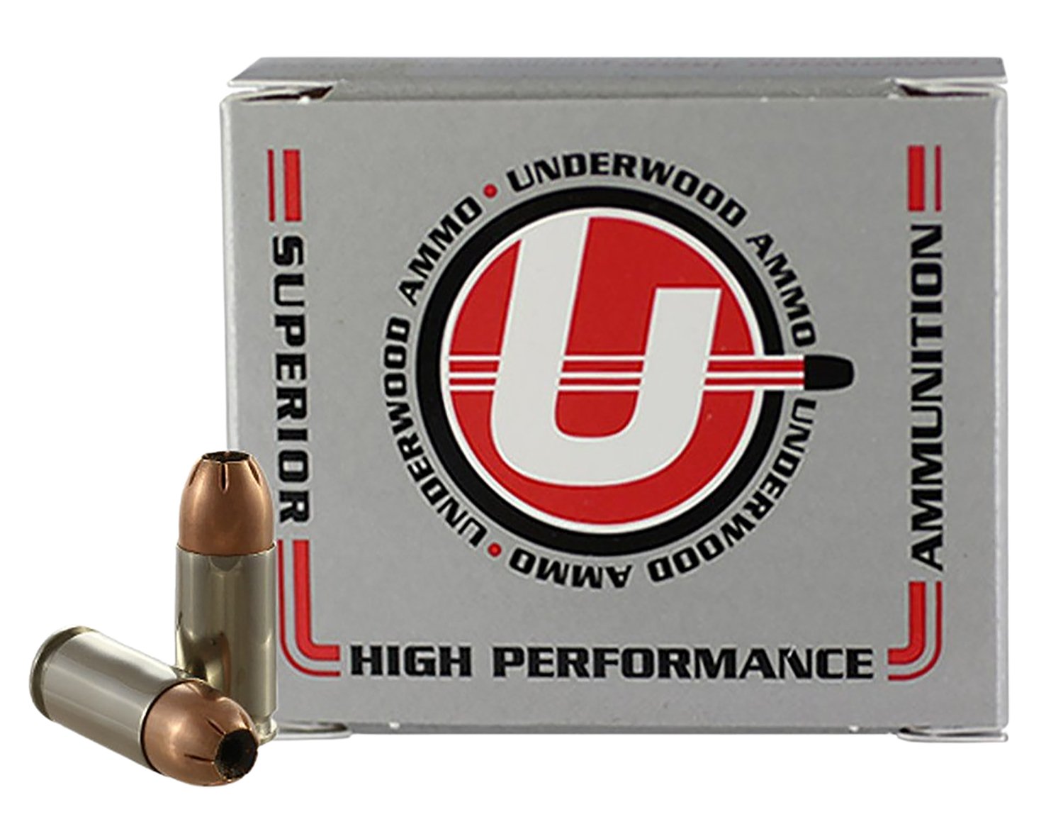 Underwood 134 9mm +P 124GR XTP JHP Ammo 20 Rounds Nickel-Plated - Underwood Ammo - JACKETED HOLLOW POINT