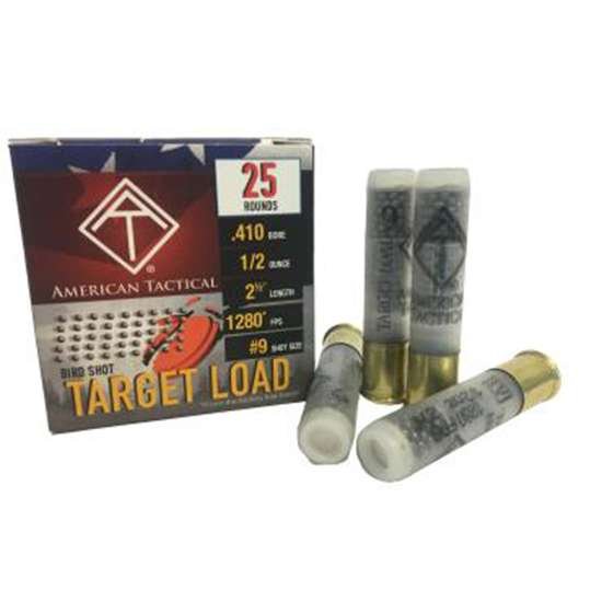 ATI TARGET LOAD CASE LOT 410 2.5" 1/2OZ #9 250RDS 1280FPS - American Tactical Imports - .410GA