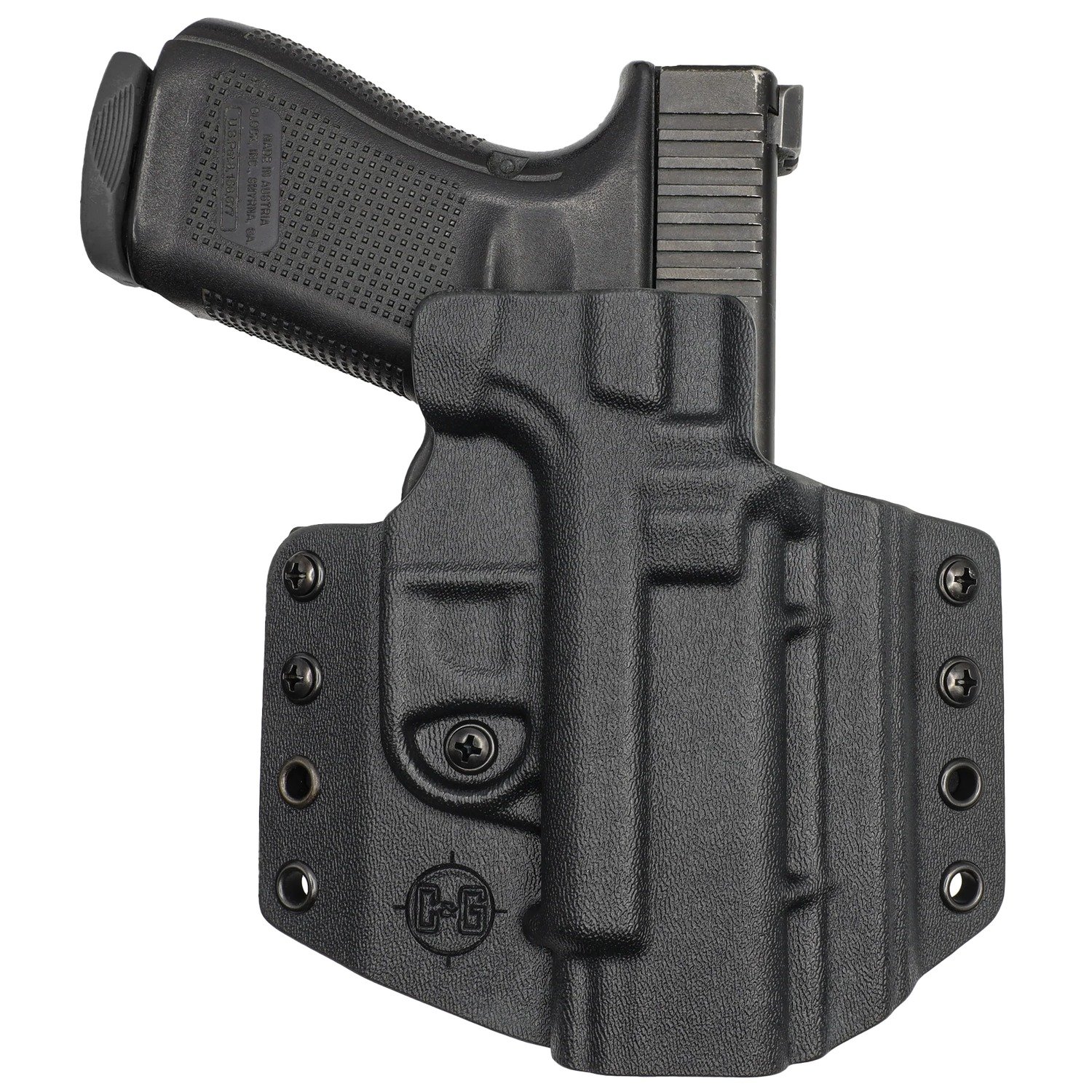 C&G Holsters 1850100 Covert OWB Black Kydex Belt Loop Fits 1911 Governm... - C&G Holsters - BLACK