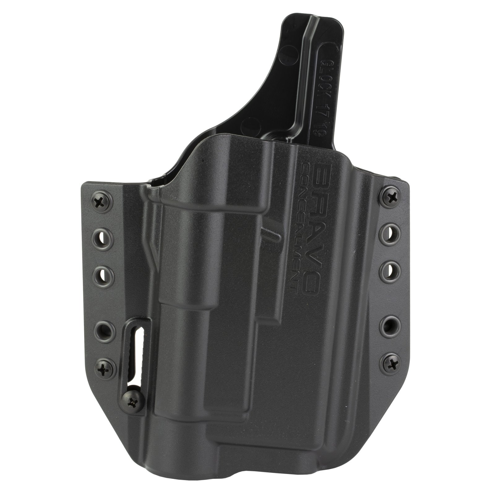 Bravo Concealment BC30-1004 OWB Holster for Glock 17/22/31/47, TLR-1, Black