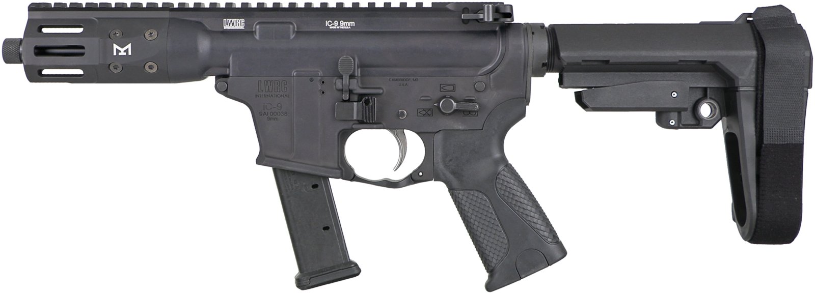LWRC International ICP9B5KSBA3 9MM 5.70In 30Round Black