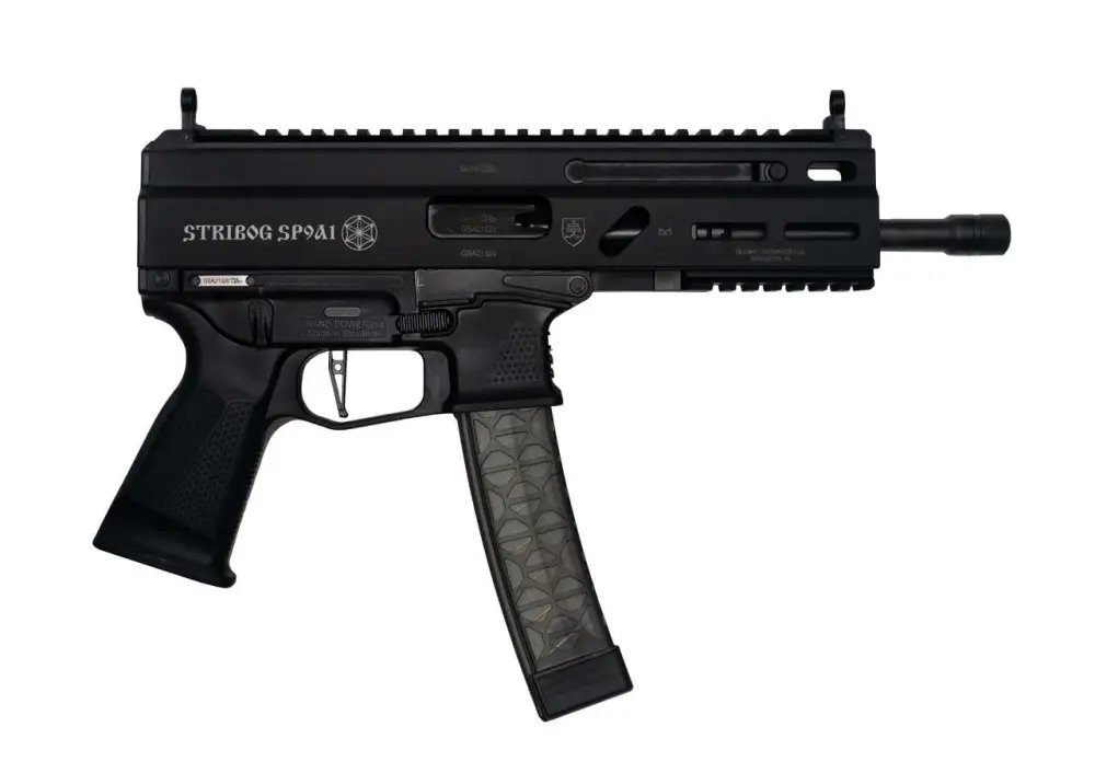 Grand Power Stribog SP9A1 9mm Tactical Pistol 8" 3-30rd Mags