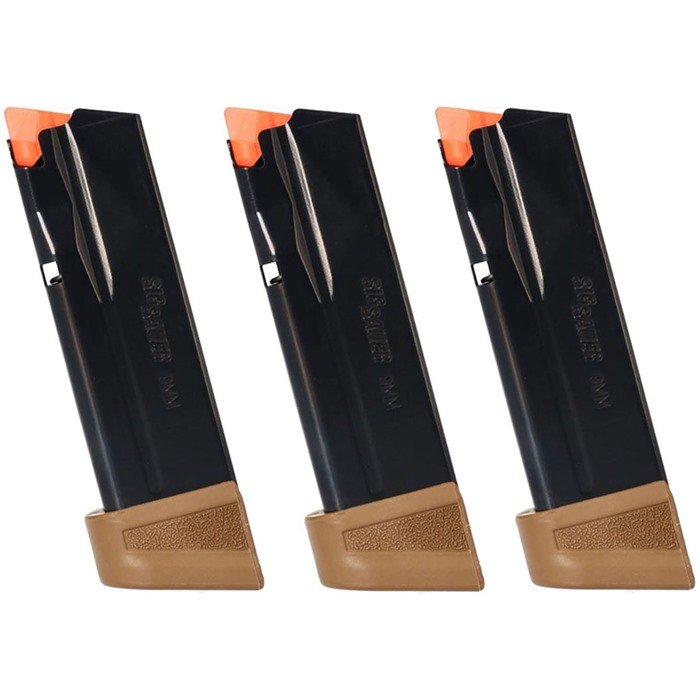 Sig SAUER, INC. P365/X/XL/XMACRO MAGAZINE 9MM LUGER 17RD COYOTE 3/PACK