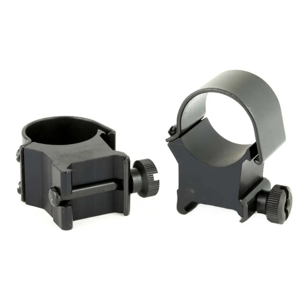 Weaver Mounts 49044 Top Mount Scope Ring Set Matte Black Aluminum 1" Tube Extra High Quick Detach - Weaver - 1"