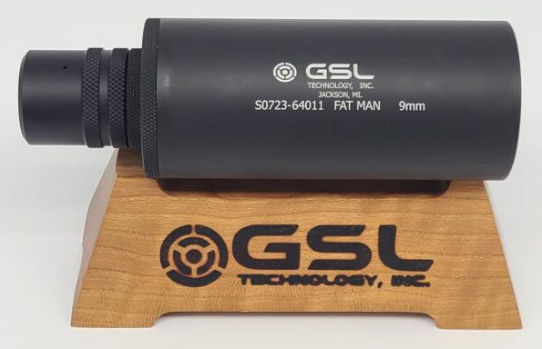 GSL Fatman 9mm Pistol Caliber Suppressor 34dB Tri-Lug HK MP5