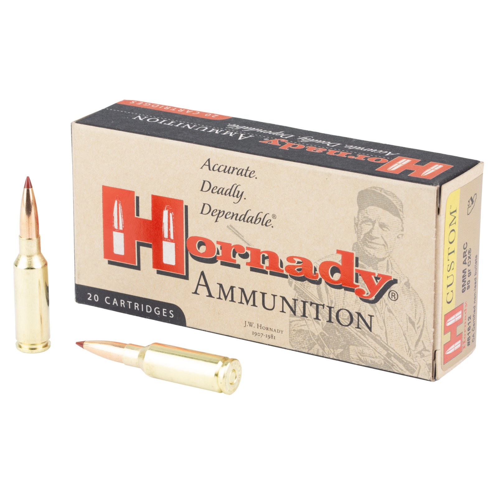Hornady Custom Rifle Ammo 6mm ARC 90 gr. 20 rd.