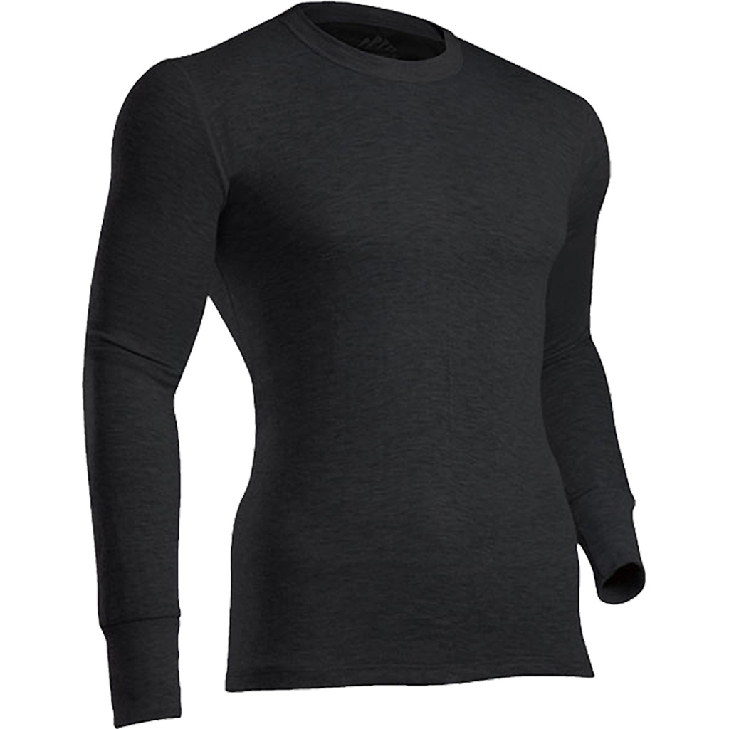 ColdPruf 75ABKMD Platinum II Crew Black Medium, 70% Polyester, 30% Wool
