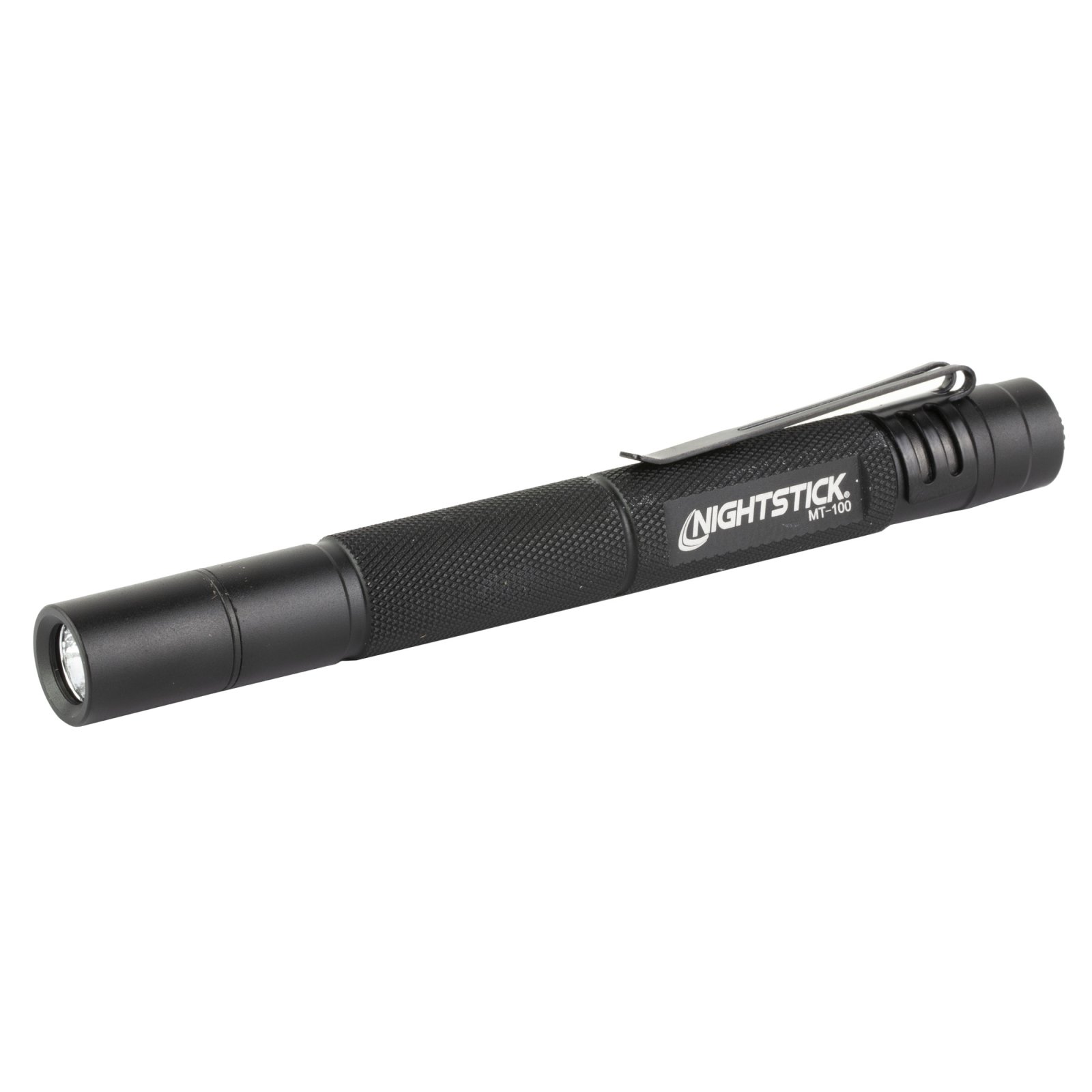 Bayco MT-100 Flashlight 100 Lumens 5.4 in Black Aluminum 2 AAA Batteries