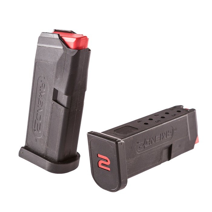 Amend2 A2GLOCK43BLK A2-43 9mm Luger Glock G43 6rd Black Detachable - Amend2 - 9 MM LUGER