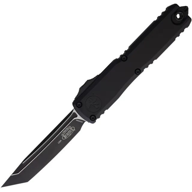 Microtech Ultratech Gen III ZBP 3.55 In Tanto Edge Black Aluminum Handle