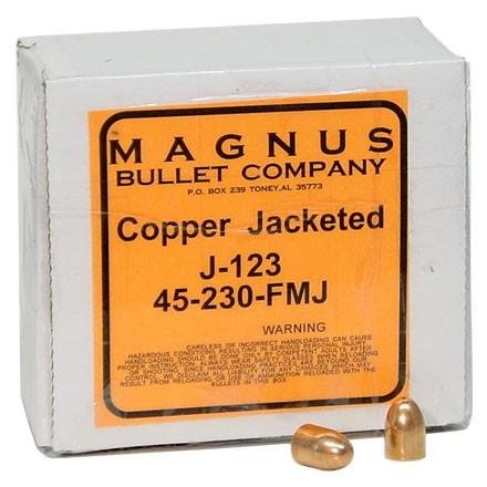 Allstar/Magnus Bullets .45 ACP .451 230 gr FMJ 500/ct - Magnus Bullet Company - .45 ACP