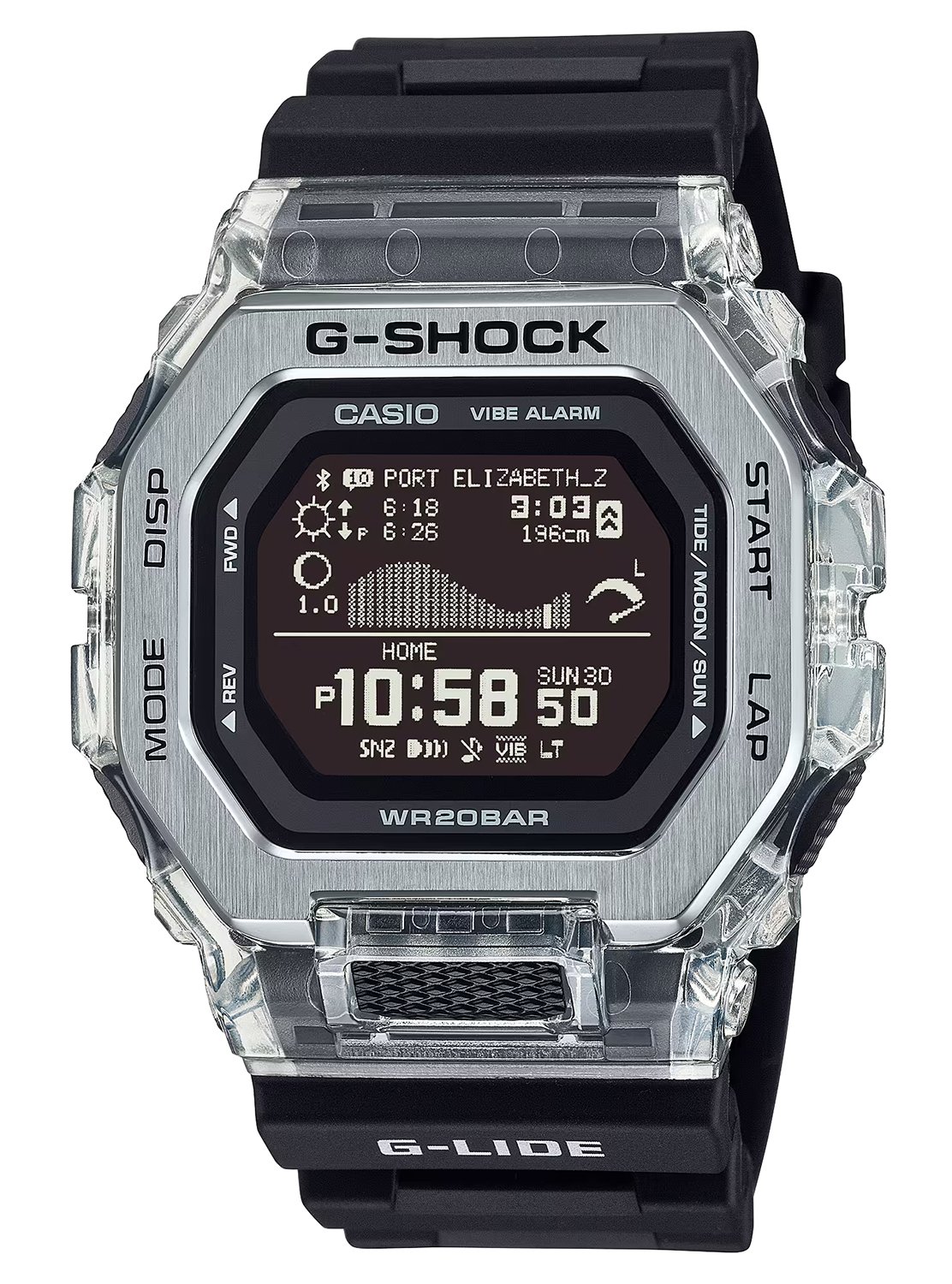 GSHOCK GBX-100S-1CR DIGITAL G-GLIDE BLK - GSHOCK