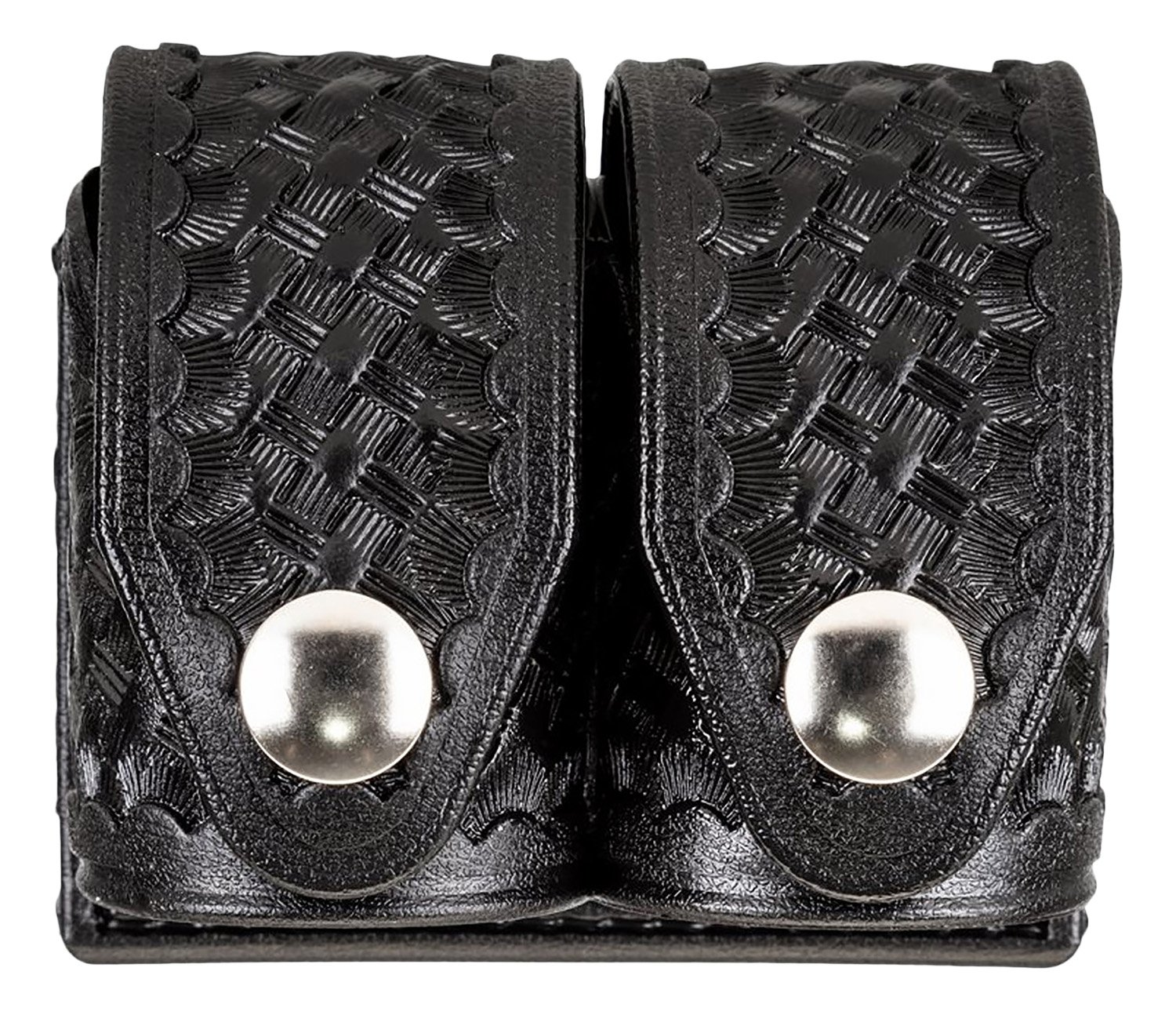 HKS 203BMBN Speedloader Case Black Hytrel Double Medium 2.25 in Belt Loop
