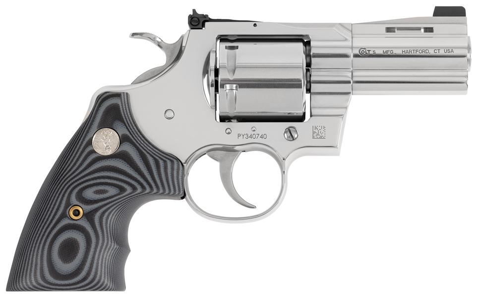 Colt ZPYTHONSP3NS Python Combat Elite .357 Mag 3" SS G10 Night Sight Blem