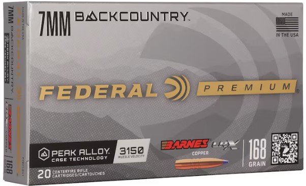 Federal P7BCLRX1 7mm 168gr Barnes LRX Copper 20/Box Rifle Ammo