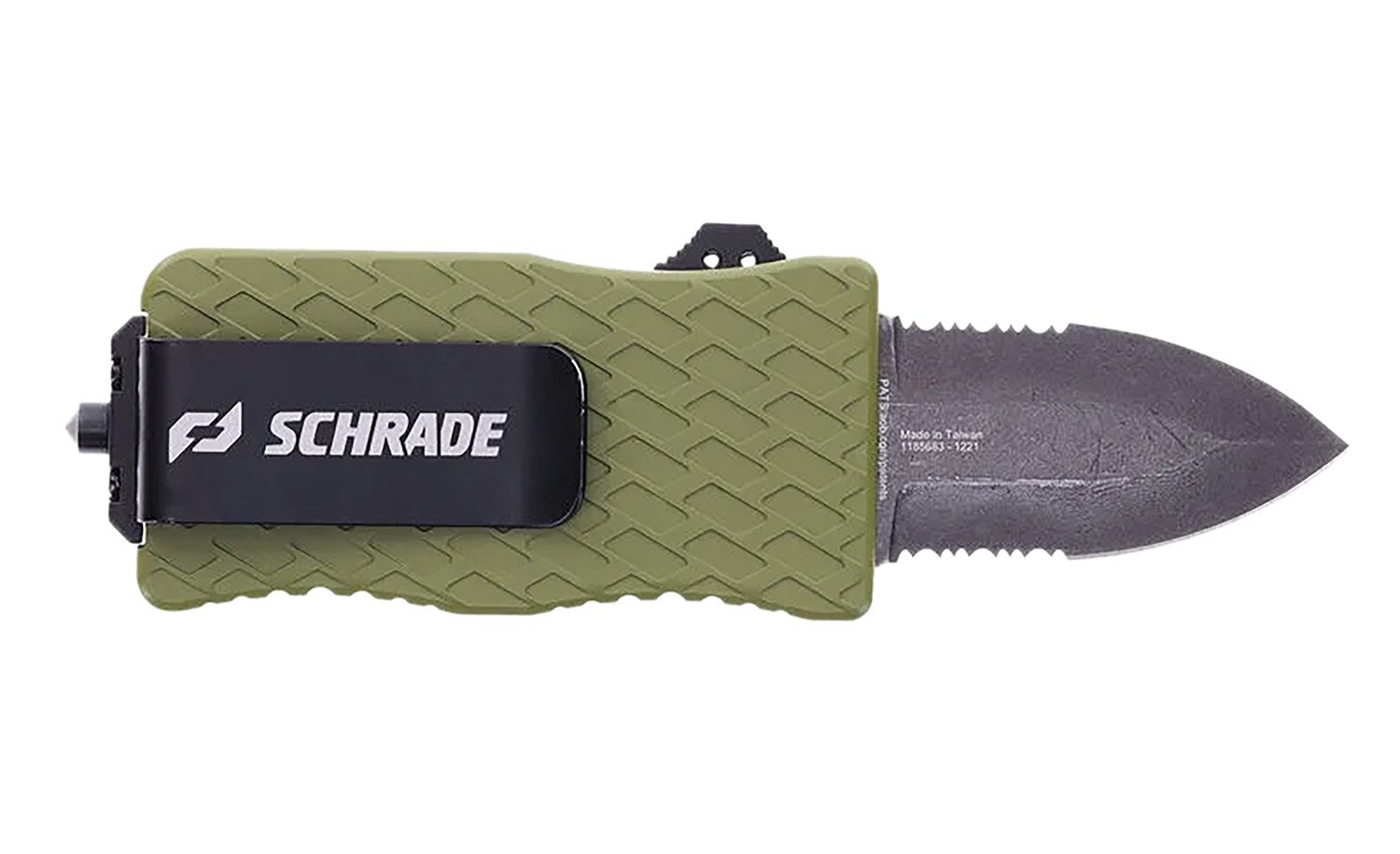 Schrade 1159306 Uproar Tactical Mini 1.90" D2 Steel Dagger OD Green