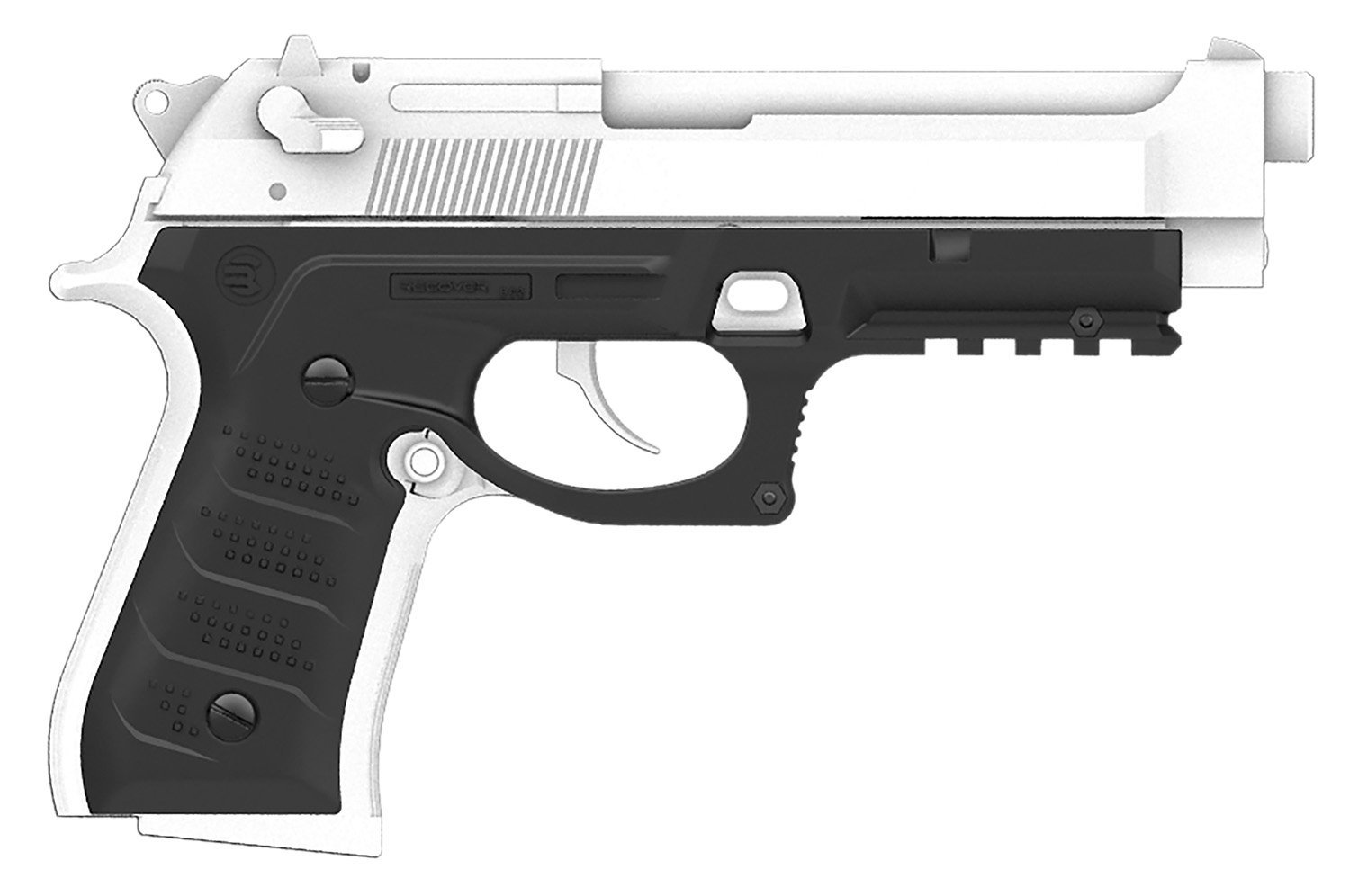 Recover Tactical BC201 Grip & Rail System Black Polymer for Beretta 92 M9
