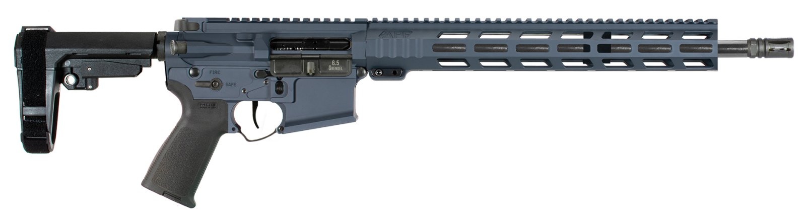 Alex Pro P132SG 6.5 Grendel Pistol 14.5" Nitride Barrel Stealth Gray