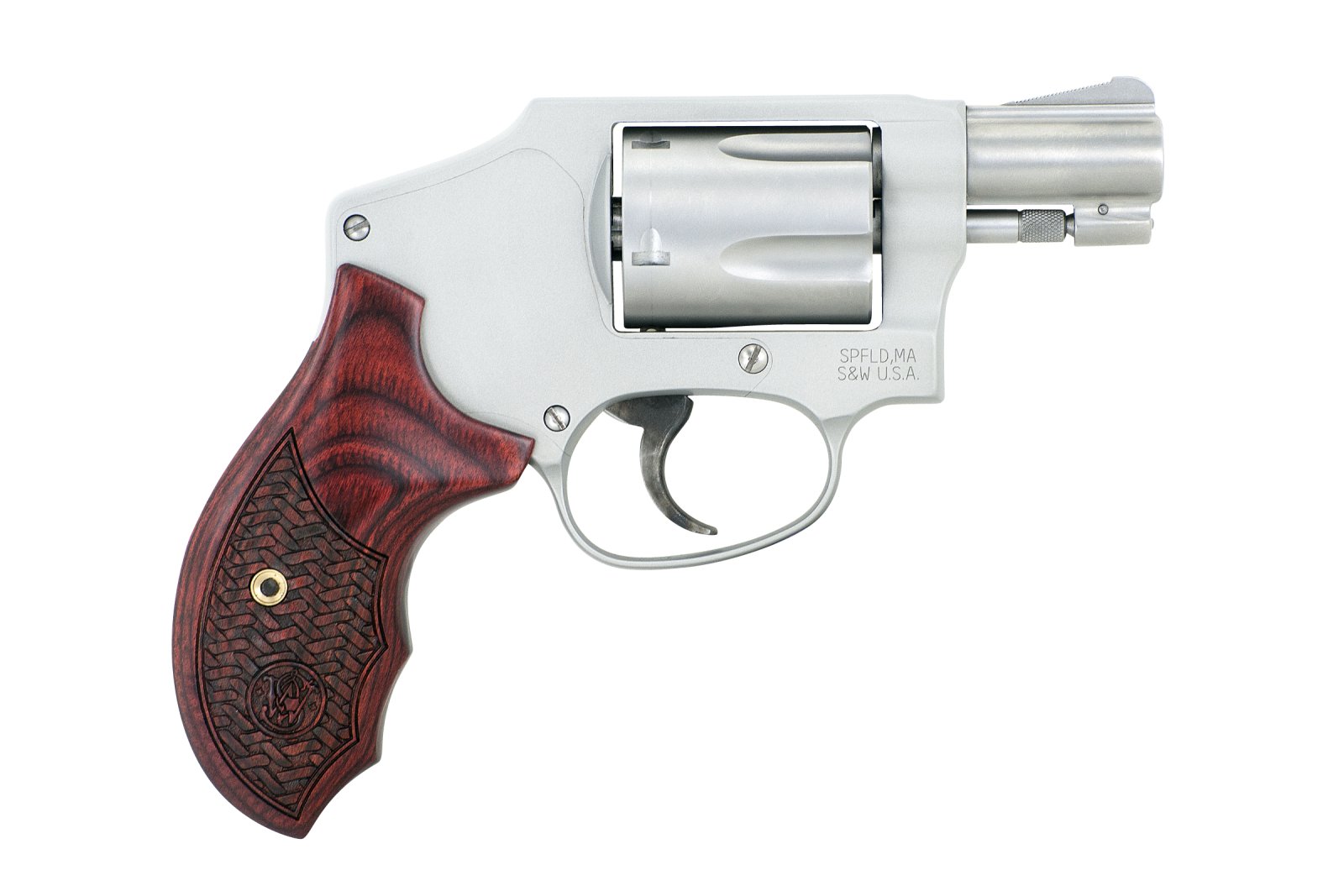 Smith & Wesson Model 642 38 Special 1.875 in Matte Silver 5rd DAO - Smith & Wesson - 38 Special