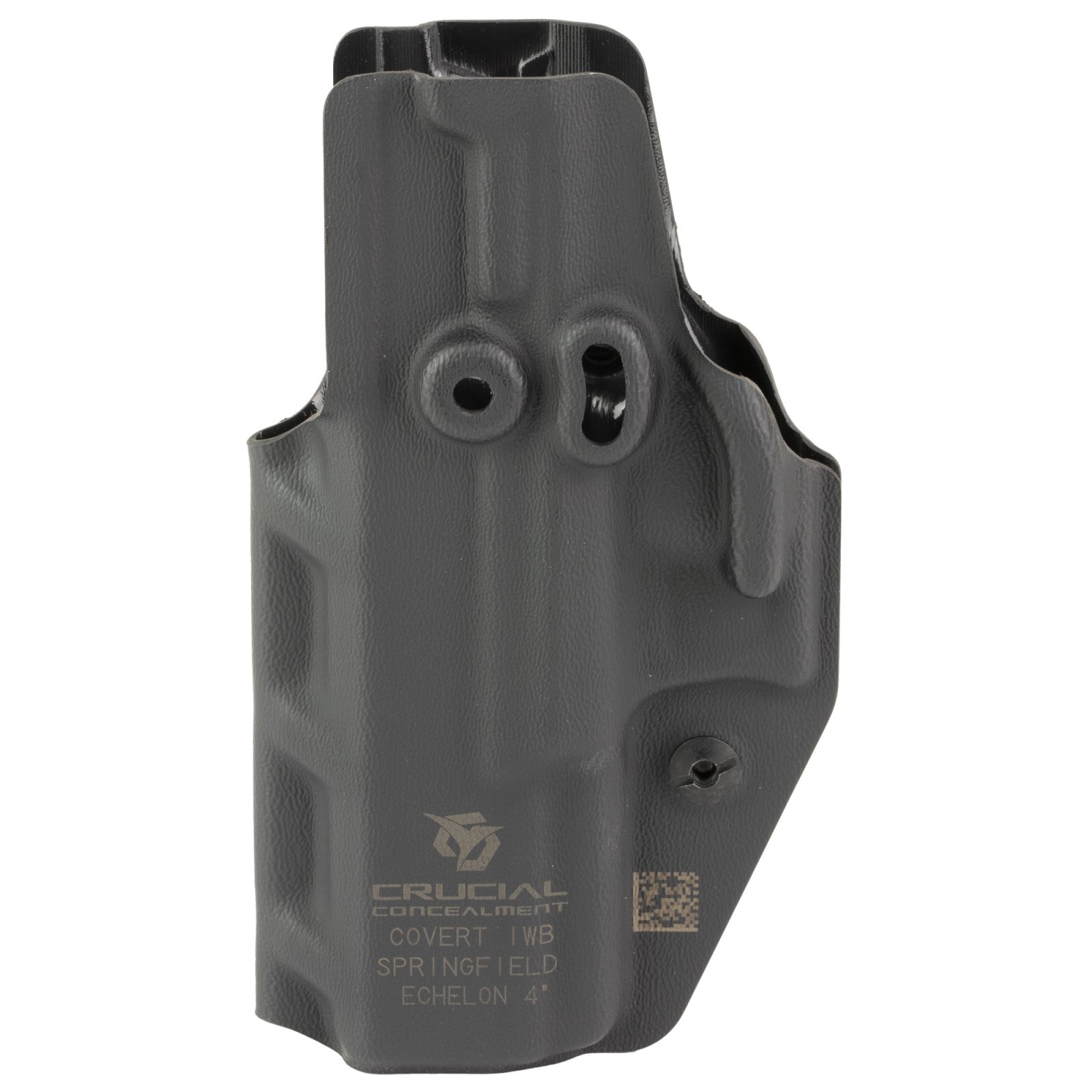 Crucial Concealment Covert IWB Holster Ambidextrous Kydex Black Fits