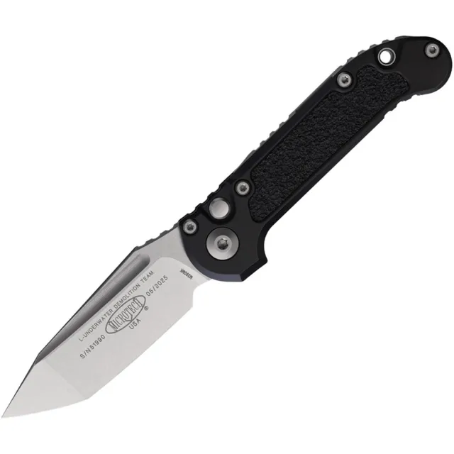 Microtech LUDT G3 3.5 In TNT T/E Stonewash Black Alu Handle